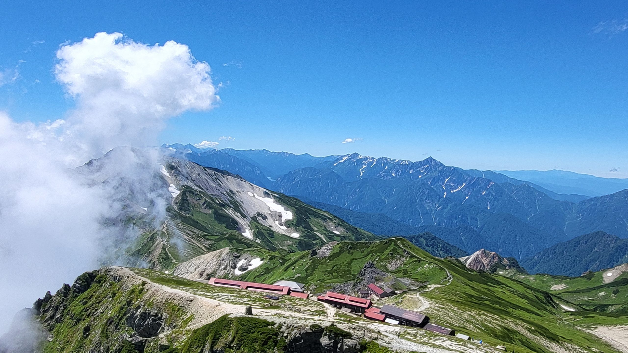 白馬三山と劔岳