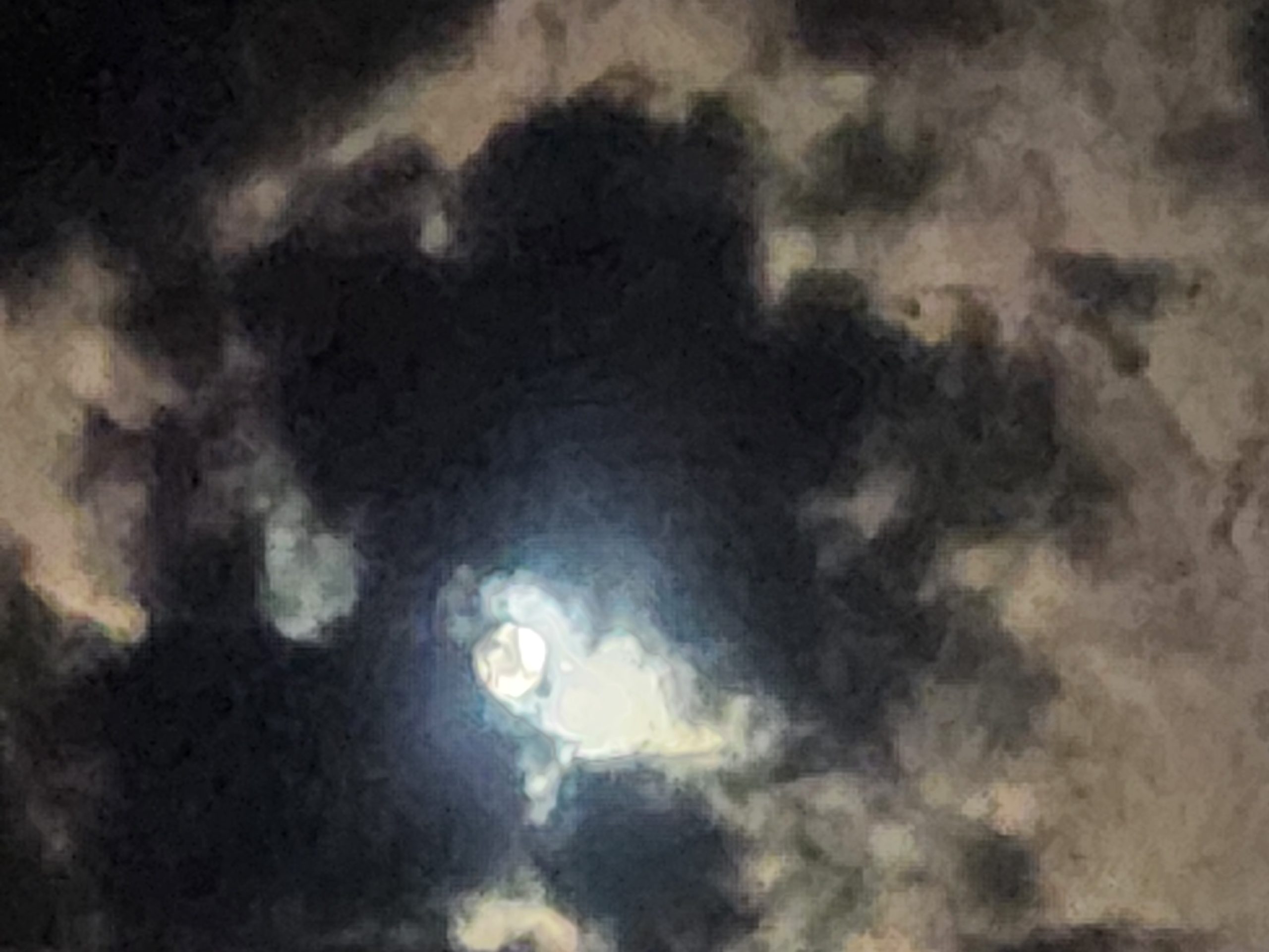 月と雲